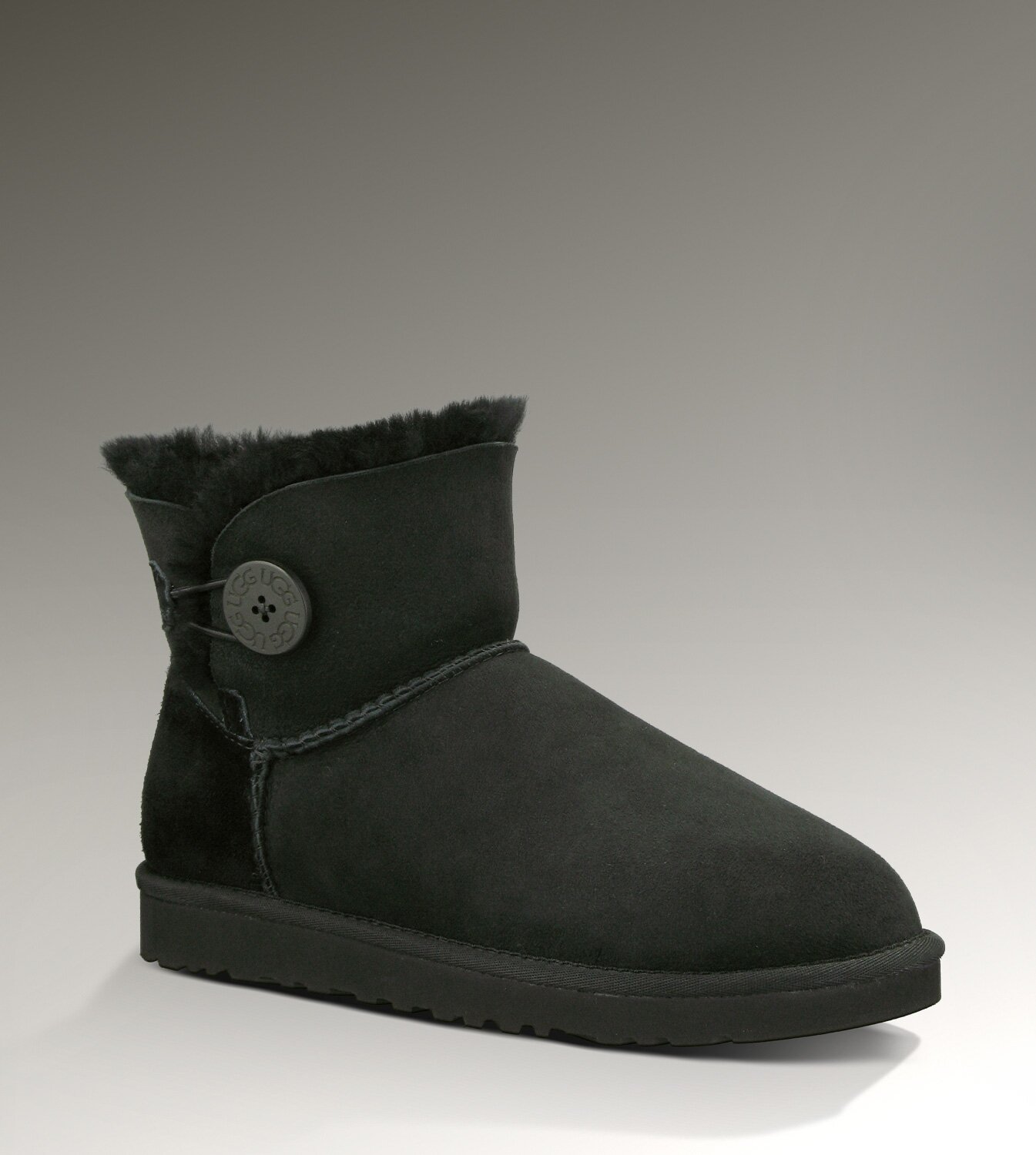 UGG Bailey Button Mini 3352 Boots Black Classical,ugg mini,attractive design